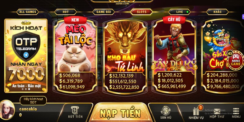 Slots game với đồ họa đỉnh cao