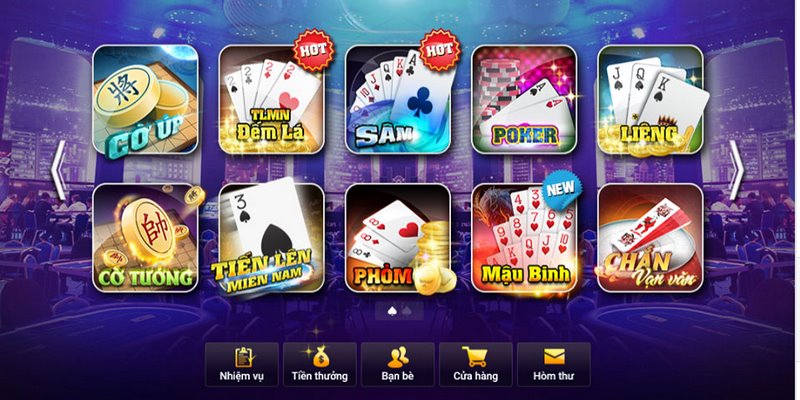 Tổng hợp các game bài có tại Go88 hot nhất 2026