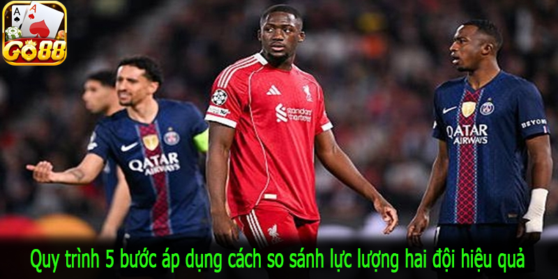 Quy trình 5 bước áp dụng cách so sánh lực lượng hai đội hiệu quả