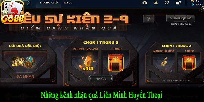 Những kênh nhận quà Liên Minh Huyền Thoại